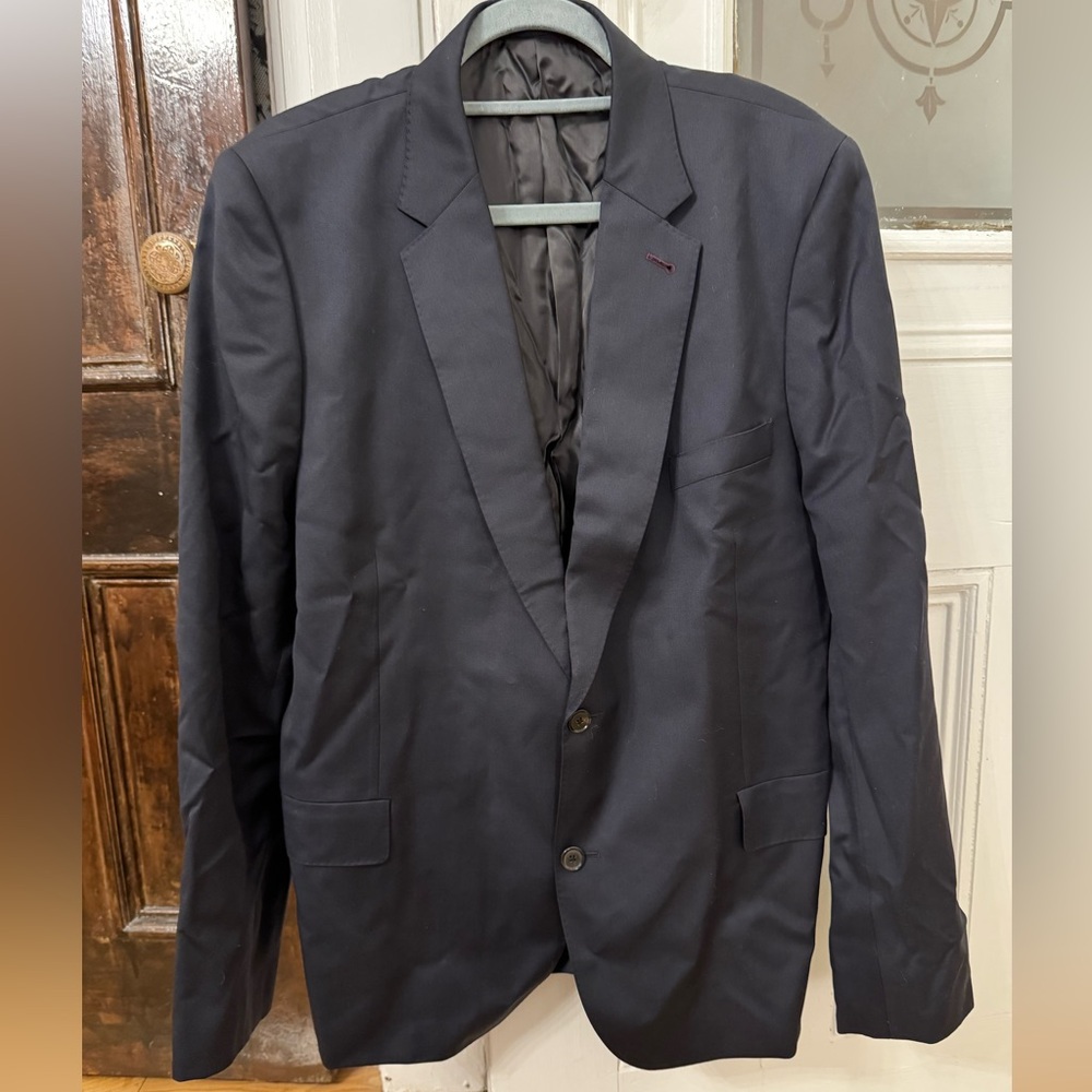 Paul Smith Navy sport coat green lining